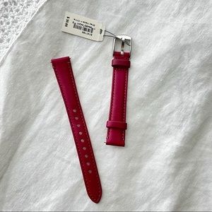 NWT Fossil Leather Watch Band, 14 mm, pink